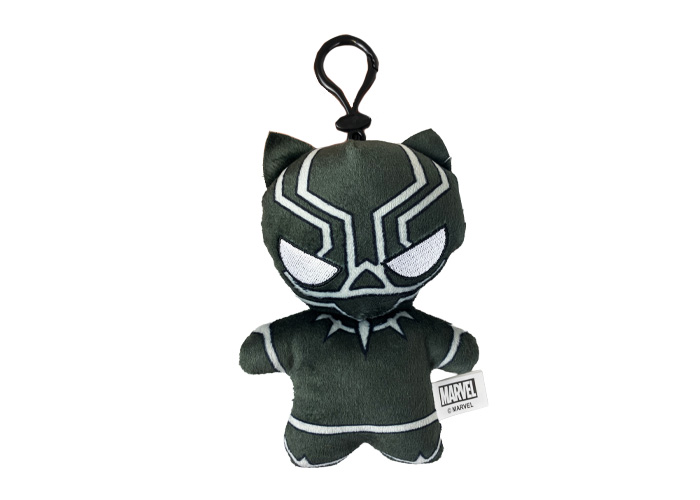 (Mis 0) MARVEL (Black Panther) Peluche Portachiavi 12,5cm c/Bagclip…x96